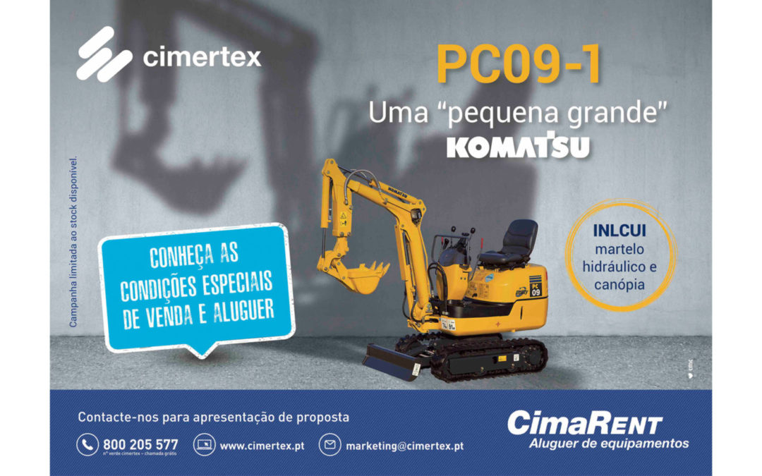 A “pequena grande” Komatsu PC09-1