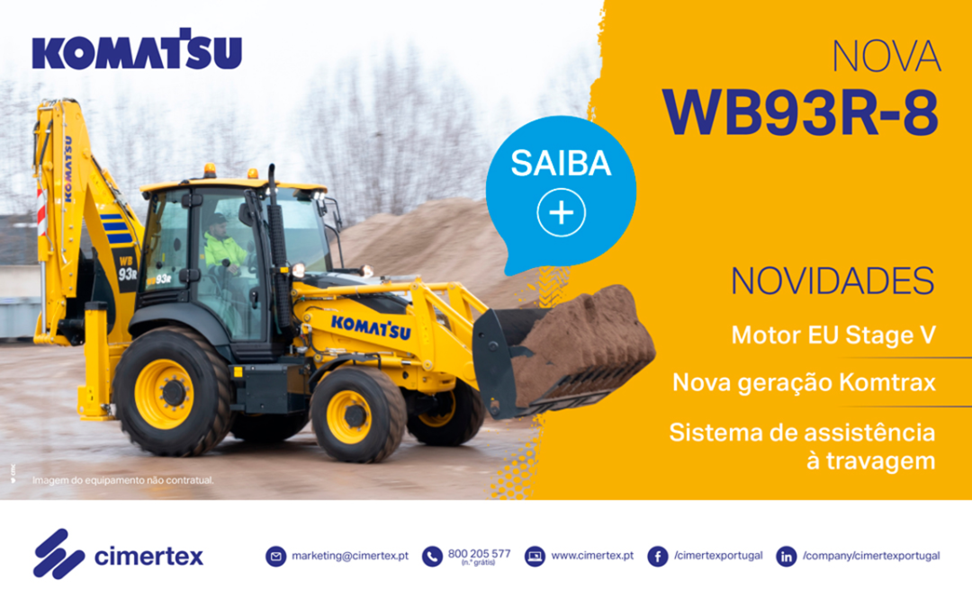 Nova Retroescavadora Komatsu WB93R-8